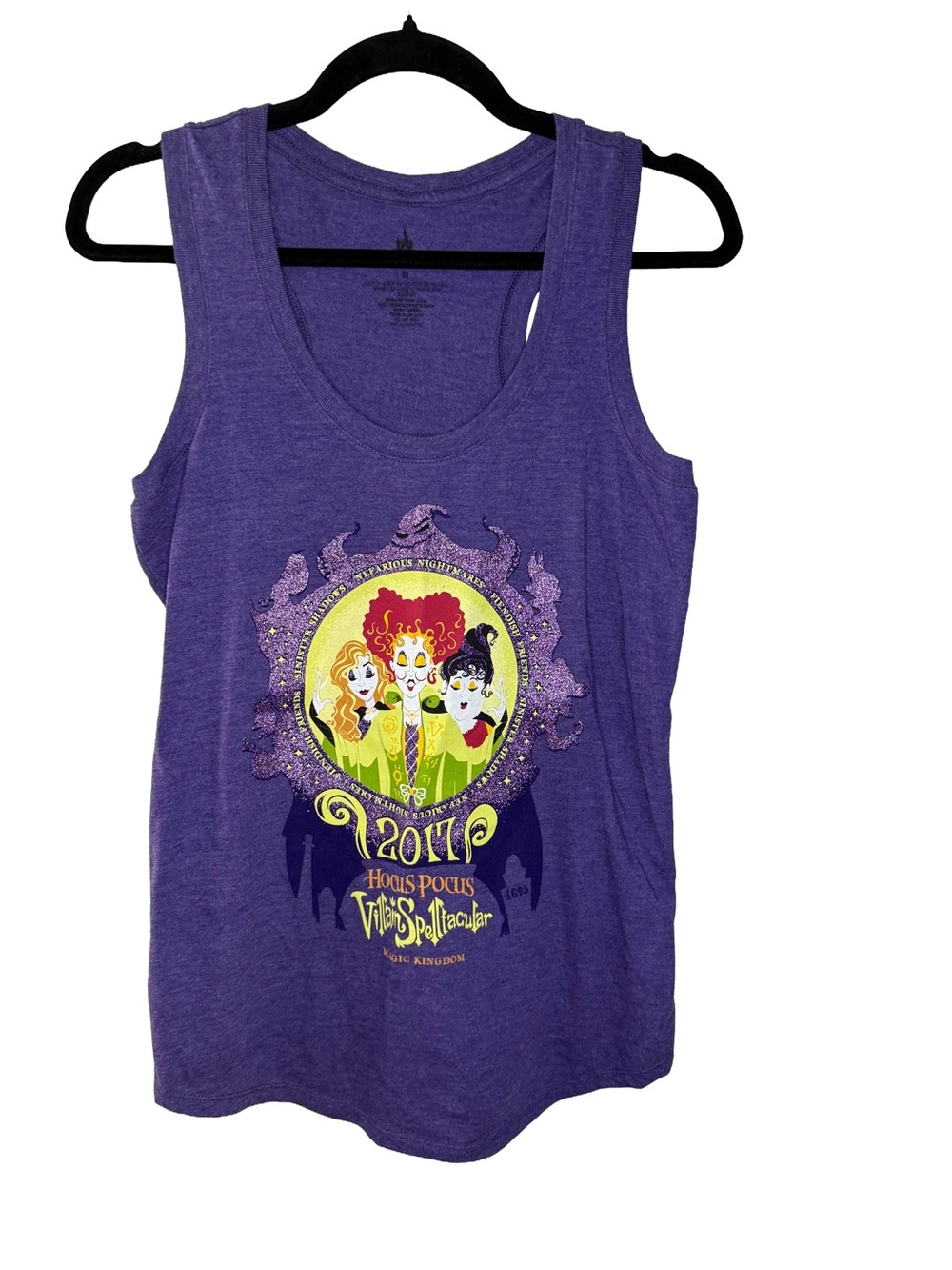 Disney 2017 Hocus Pocus Villain Spelltacular Tank Top Purple Size M